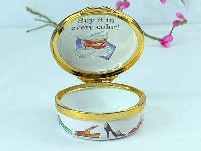 Halcyon Days If The Shoe Fits - Scully & Scully Exclusive Trinket Box A540