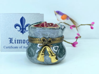 Chanille Limited Edition Limoges France Peint Main trinket Box N° 48 A544