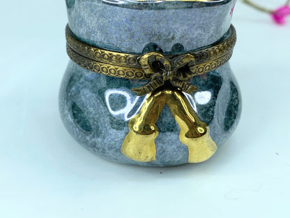 Chanille Limited Edition Limoges France Peint Main trinket Box N° 48 A544