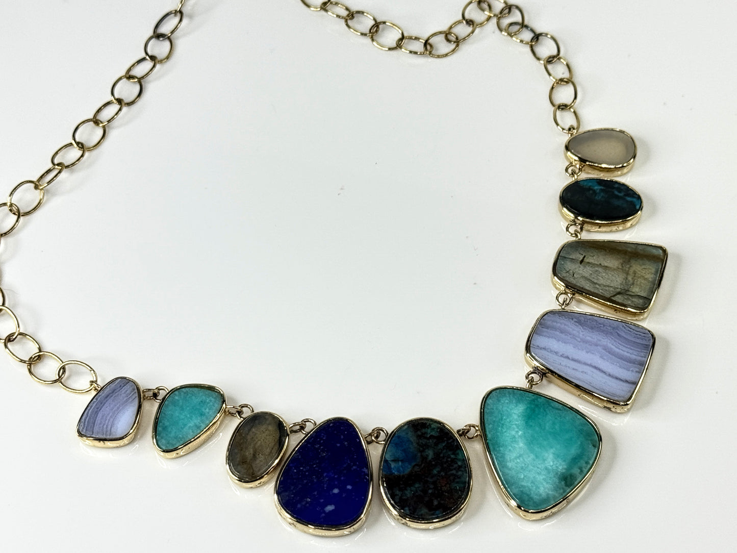 Jay King HSN Mine Finds Multicolor Natural Gemstone Statement Necklace JR1747
