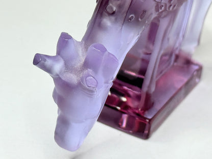 Lalique Lyric violet hue Frosted Crystal Deer Figurine 3.0" A474