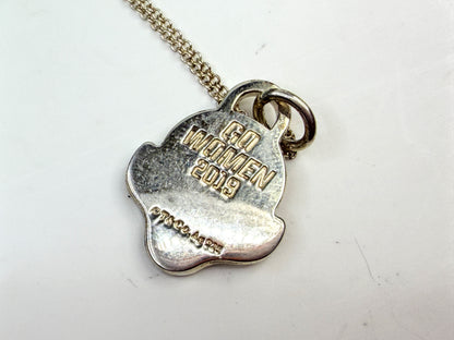 Vintage Tiffany & Co Sterling Silver Go Women 2019 Pendant Necklace JR1566