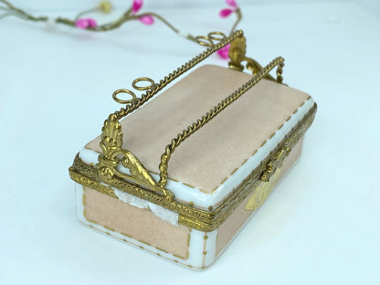 Designer Paris Shoe Case with Two Pairs of Shoes Limoges Box (Retired) A549