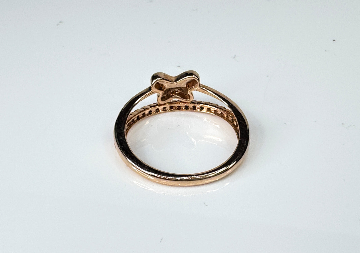 14K Rose Gold Ruby Solitaire Statement Ring  s7 2.6g JR1750