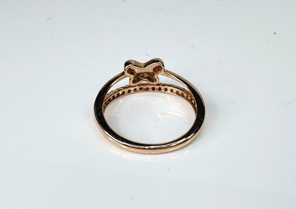 14K Rose Gold Ruby Solitaire Statement Ring  s7 2.6g JR1750