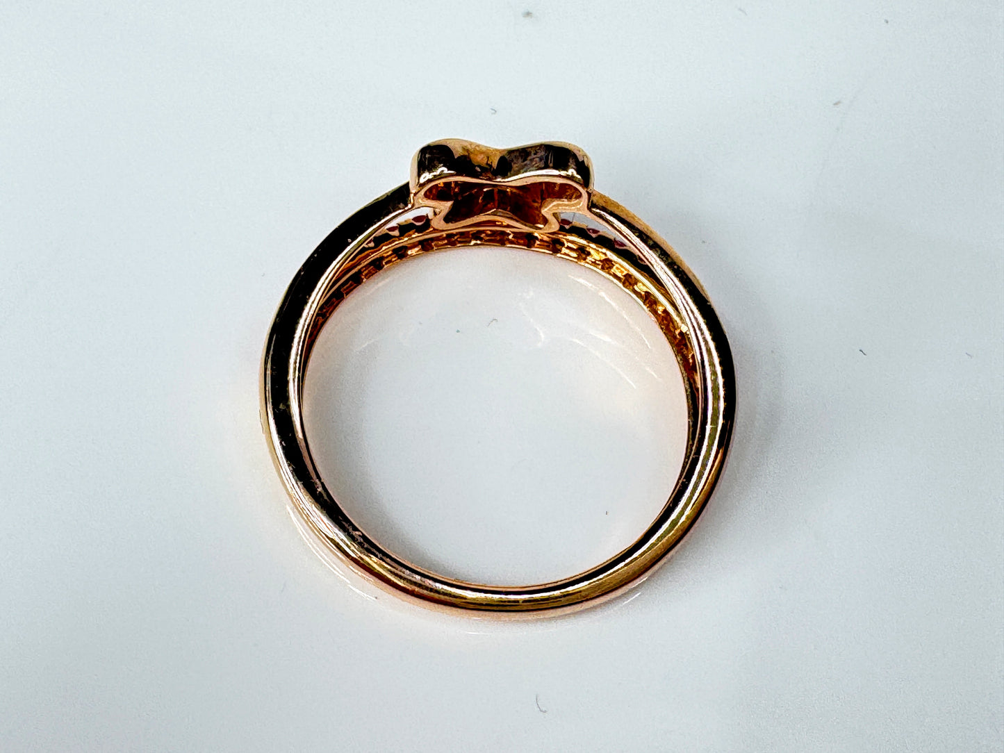 14K Rose Gold Ruby Solitaire Statement Ring  s7 2.6g JR1750