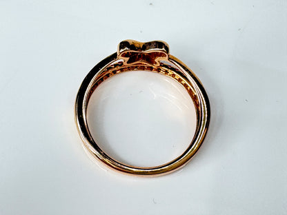 14K Rose Gold Ruby Solitaire Statement Ring  s7 2.6g JR1750