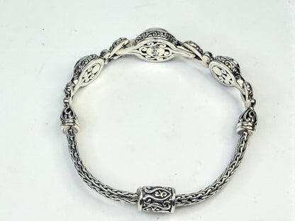 Vintage Barbara Bixby Sterling 18K Gold Iolite Bracelet JR1592