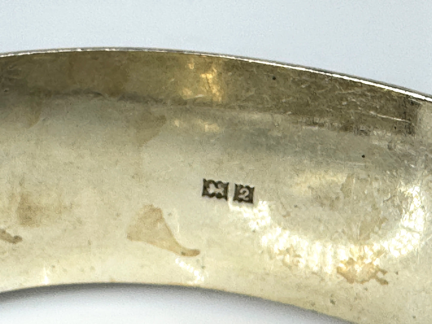 British Sterling Silver Hallmarked Link Floral etch Bracelet Safety Chain JR1753
