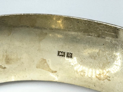 British Sterling Silver Hallmarked Link Floral etch Bracelet Safety Chain JR1753