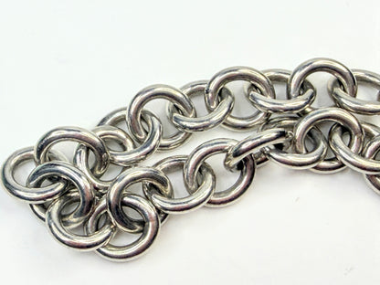Vintage Tiffany & Co. Sterling Silver signature Heart Tag Charm Bracelet JR1596