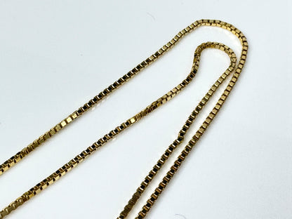 14K Two Tone Gold Diamond Pendant with 15.5 Inch Box Chain Necklace 3.8g JR1756