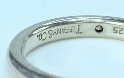 Tiffany & Co. Sterling silver Elsa Peretti Diamond Stacking Band JR9327