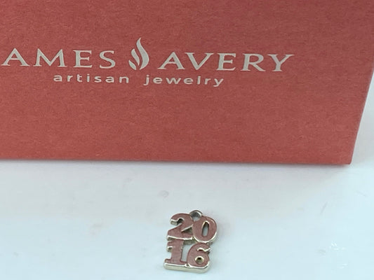 James Avery Retired Sterling Silver Stacked 2016's Year Charm (Read) 1.1g JR568