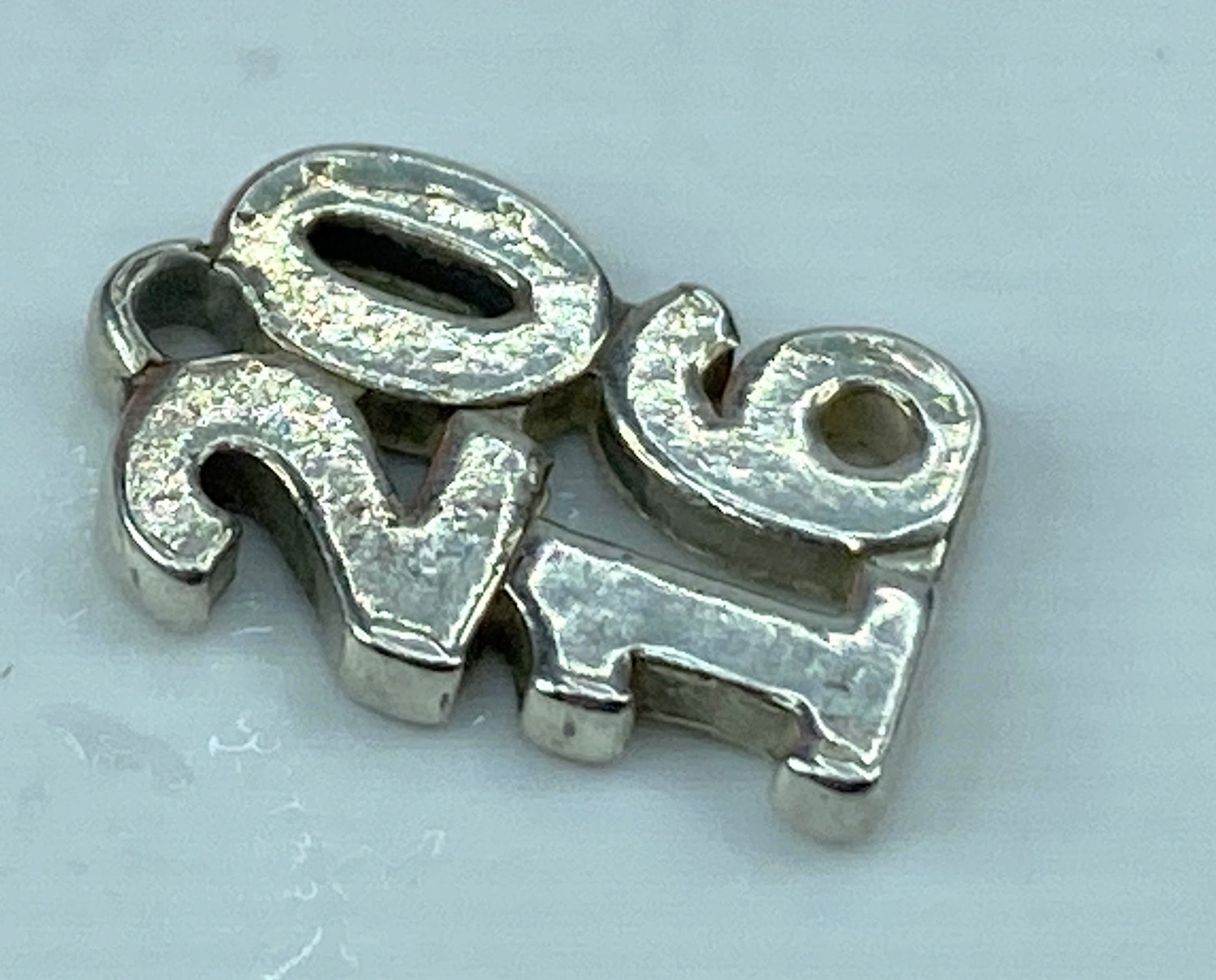 James Avery Retired Sterling Silver Stacked 2016's Year Charm (Read) 1.1g JR568