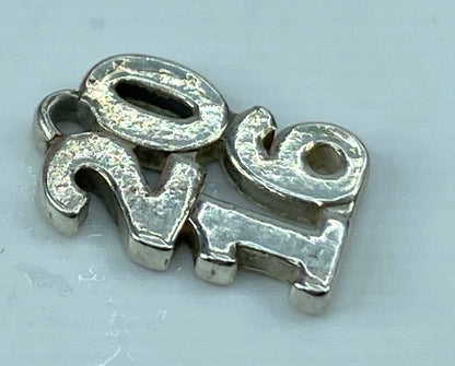 James Avery Retired Sterling Silver Stacked 2016's Year Charm (Read) 1.1g JR568