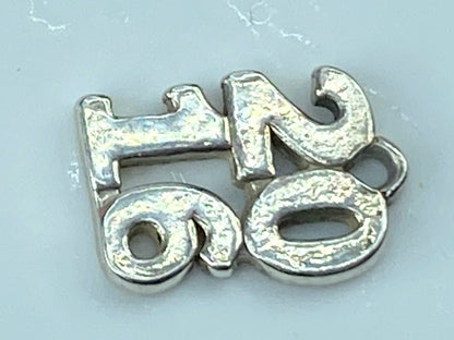 James Avery Retired Sterling Silver Stacked 2016's Year Charm (Read) 1.1g JR568
