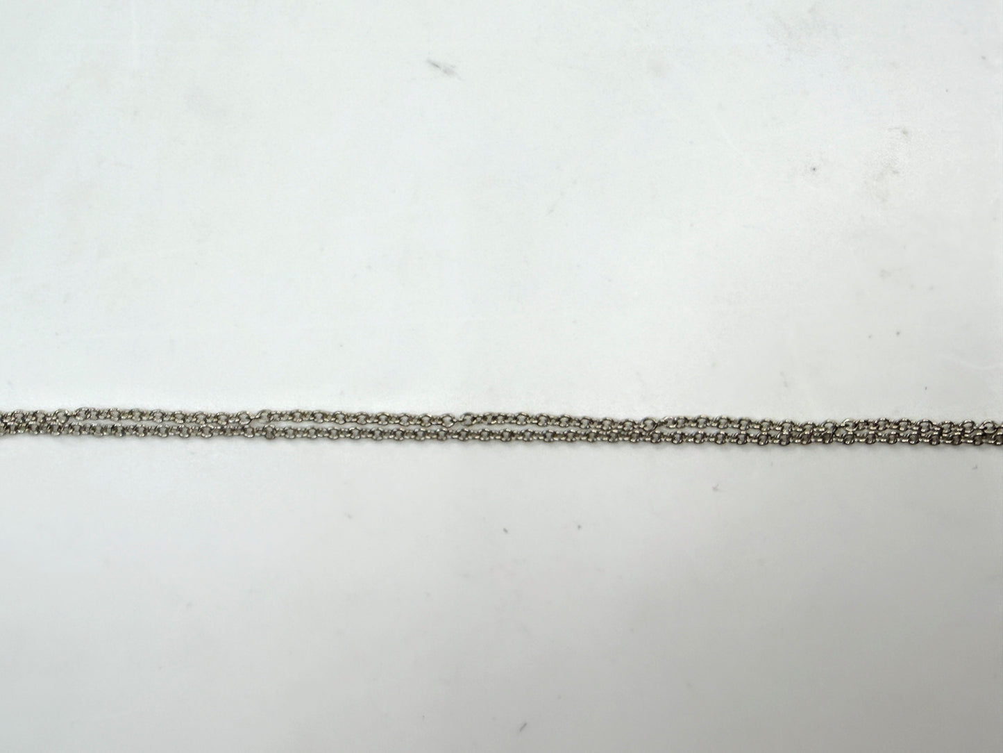 Vintage Tiffany & Co. Sterling Silver Bow Ribbon Necklace 15" JR1601