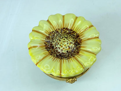 Limited Edition Artoria Limoges Garden Collectible Sunflower trinket A558