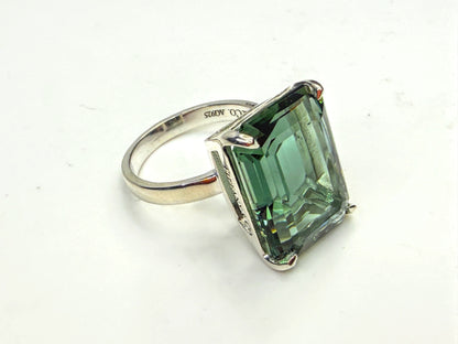 Vintage Tiffany & Co. Sterling Silver Sparklers Prasiolite Ring JR1604