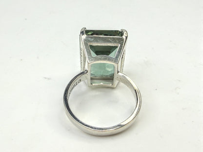 Vintage Tiffany & Co. Sterling Silver Sparklers Prasiolite Ring JR1604