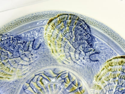 French Oyster Seafood Cockquilles Plates Porcelain Faience Sarreguemine A475