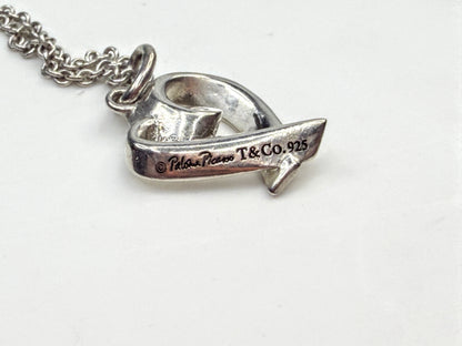Vintage Tiffany & Co Paloma Picasso Love Heart Pendant Necklace 18" JR1605