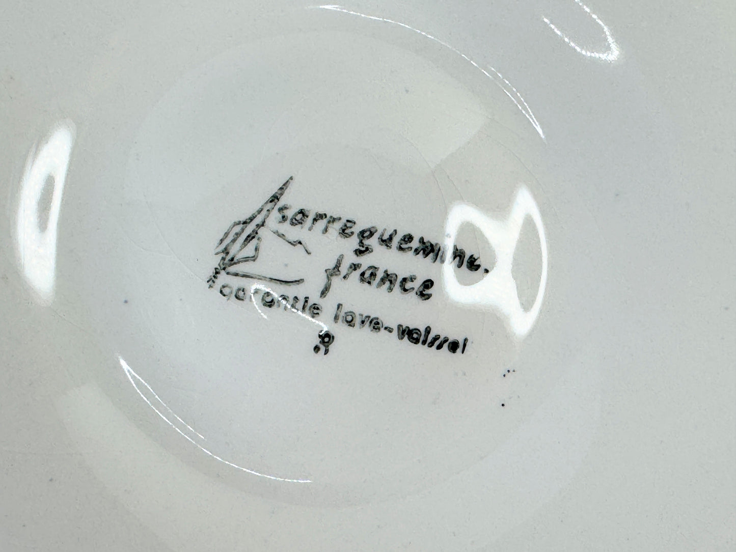 French Oyster Seafood Cockquilles Plates Porcelain Faience Sarreguemine A475