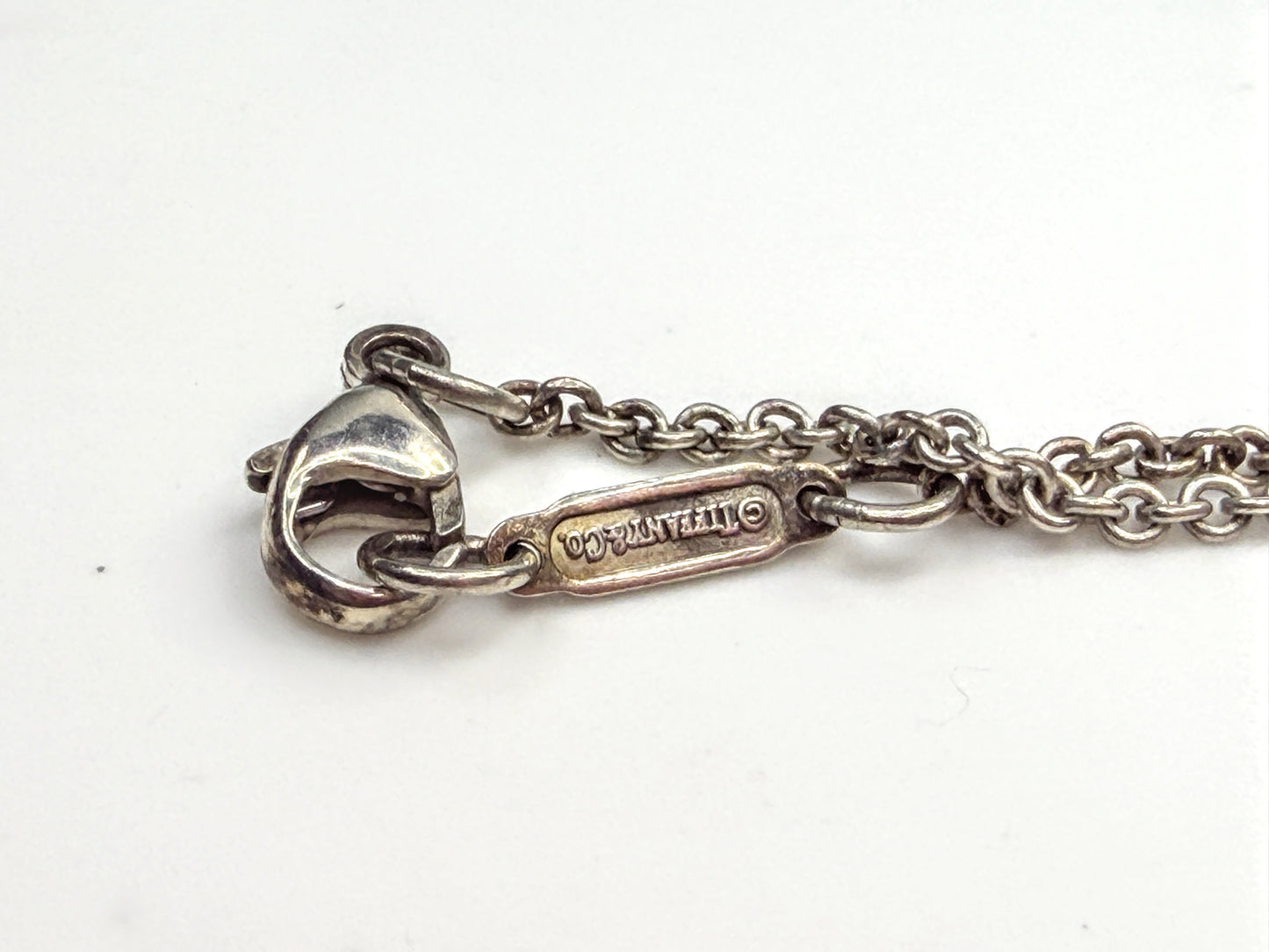 Vintage Tiffany & Co Paloma Picasso Love Heart Pendant Necklace 18" JR1605