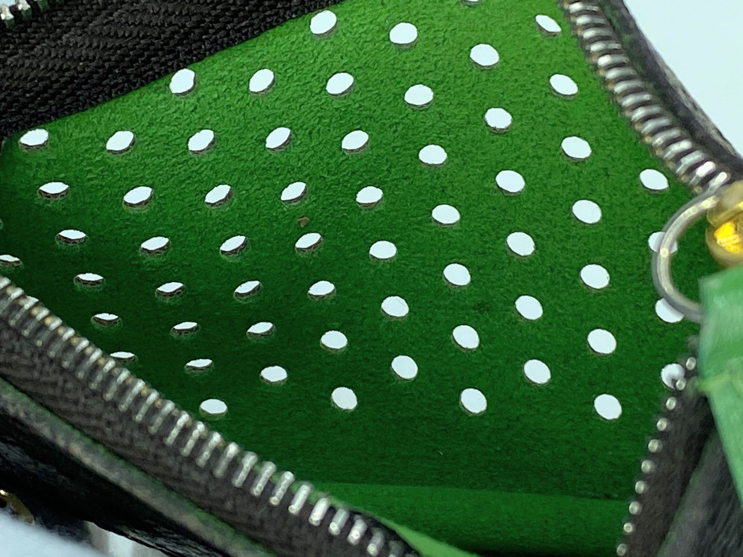 Vintage Louis Vuitton Ltd Edit Monogram Perforated Pochette Cles Key pouch GS695