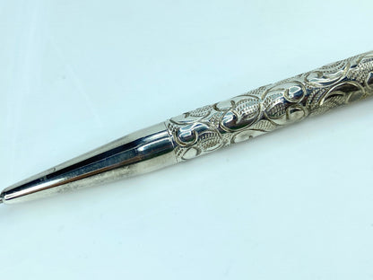 Yard-O-Led sterling silver perfecta victorian pen and refill set in box SS120