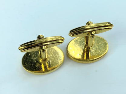 Alfred Cufflinks Metal Gold Silver GP Tie Clip Set Men's 15.6g GS113