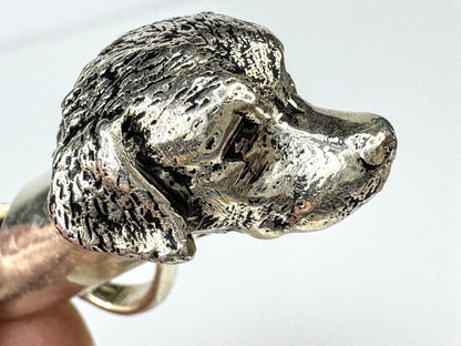 Sterling Silver Figural Dog Head Whistle Pendant 15.8g 1 5/8" x 3/4" SS429