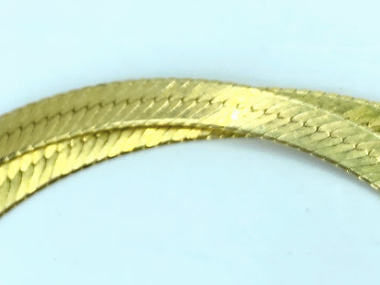 6.0mm Herringbone chain necklace in 14K yellow gold, 20" 20g JR1047