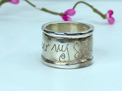 Milor Shawn Killinger 925 Sterling Silver "Hear My Soul Speak" Band RingJR1048
