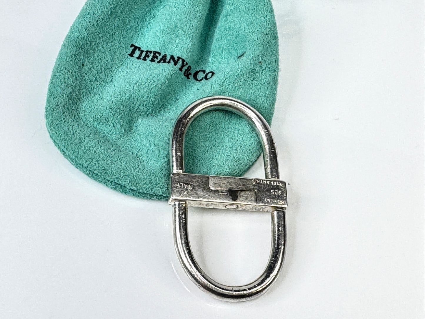 Vintage Tiffany & Co. Sterling Silver Key Lock Padlock with Pouch SS430