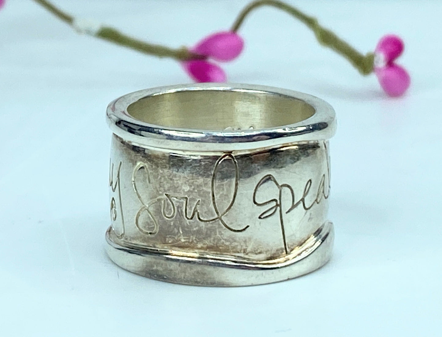 Milor Shawn Killinger 925 Sterling Silver "Hear My Soul Speak" Band RingJR1048