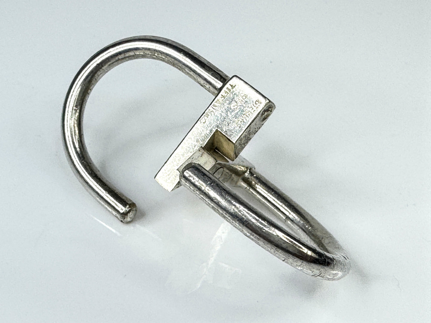 Vintage Tiffany & Co. Sterling Silver Key Lock Padlock with Pouch SS430