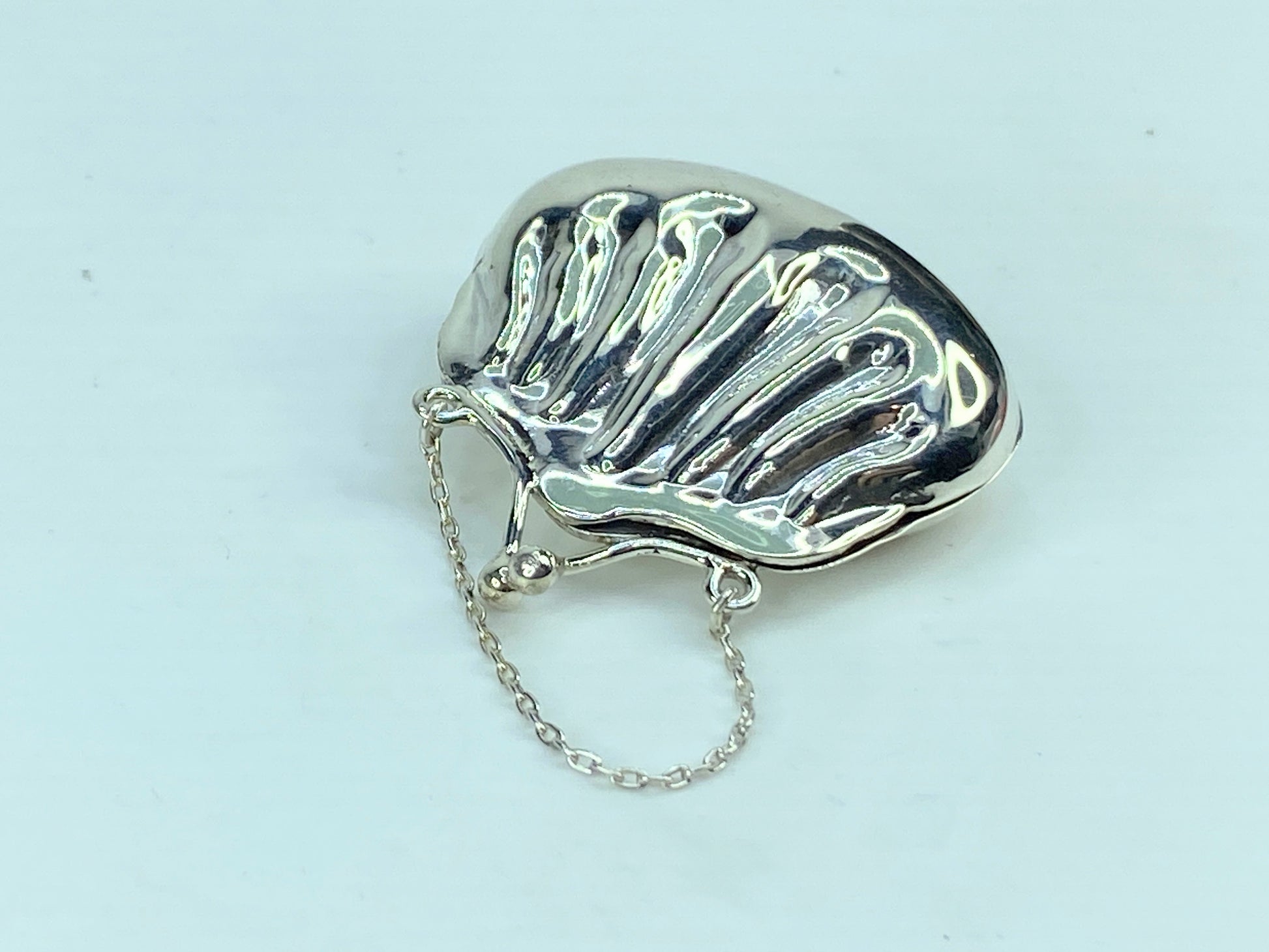 Antique Sterling Silver Figural Pill Box as a Purse-ca. 1900s SS66