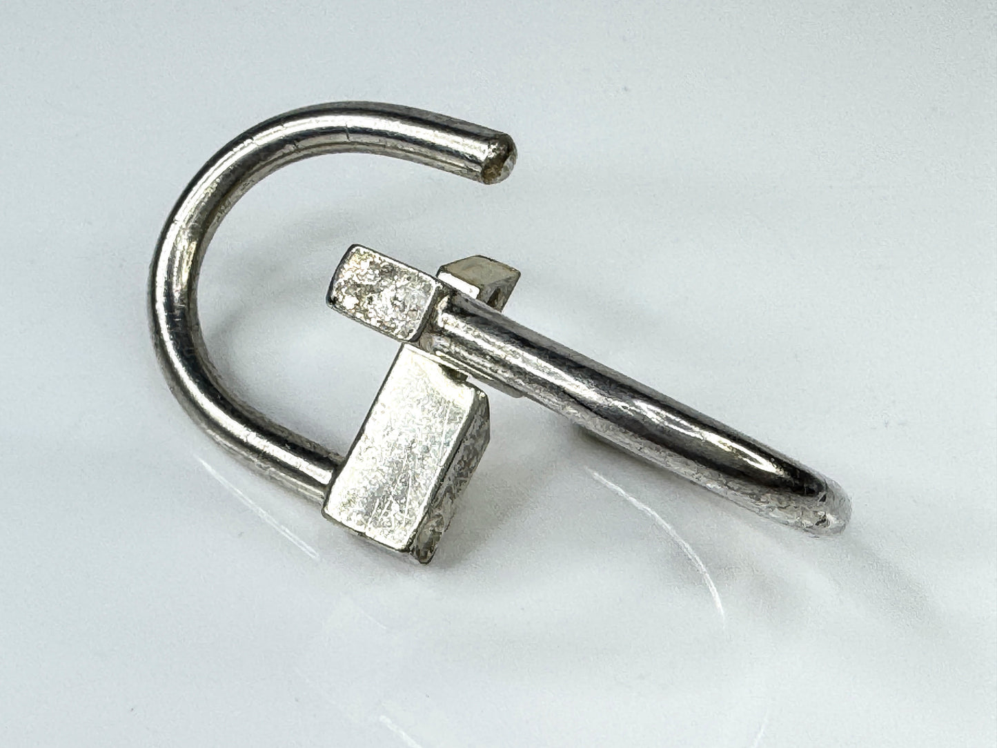 Vintage Tiffany & Co. Sterling Silver Key Lock Padlock with Pouch SS430