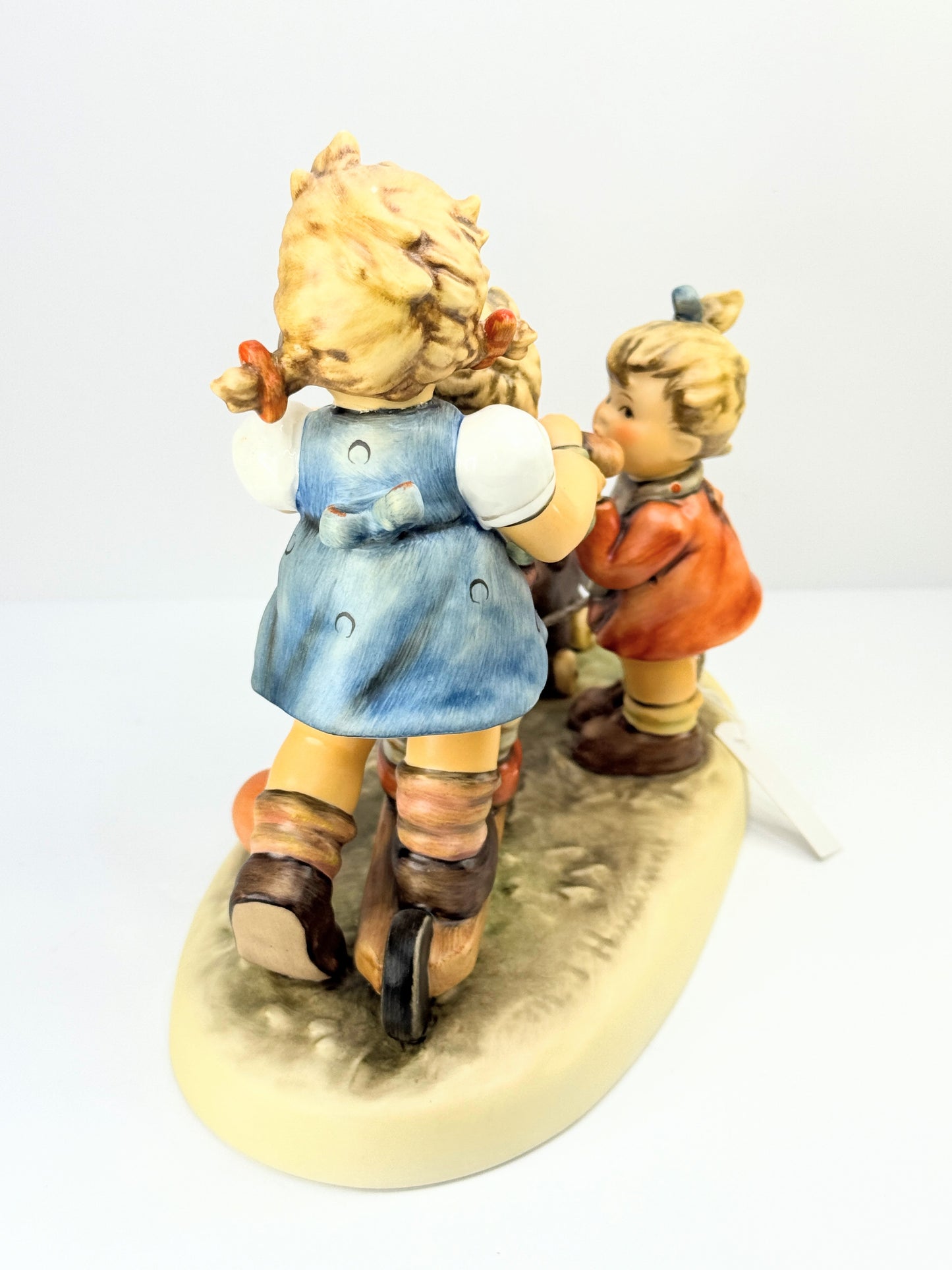 Hummel century collection "Scooter Time" figurine with wood base A629