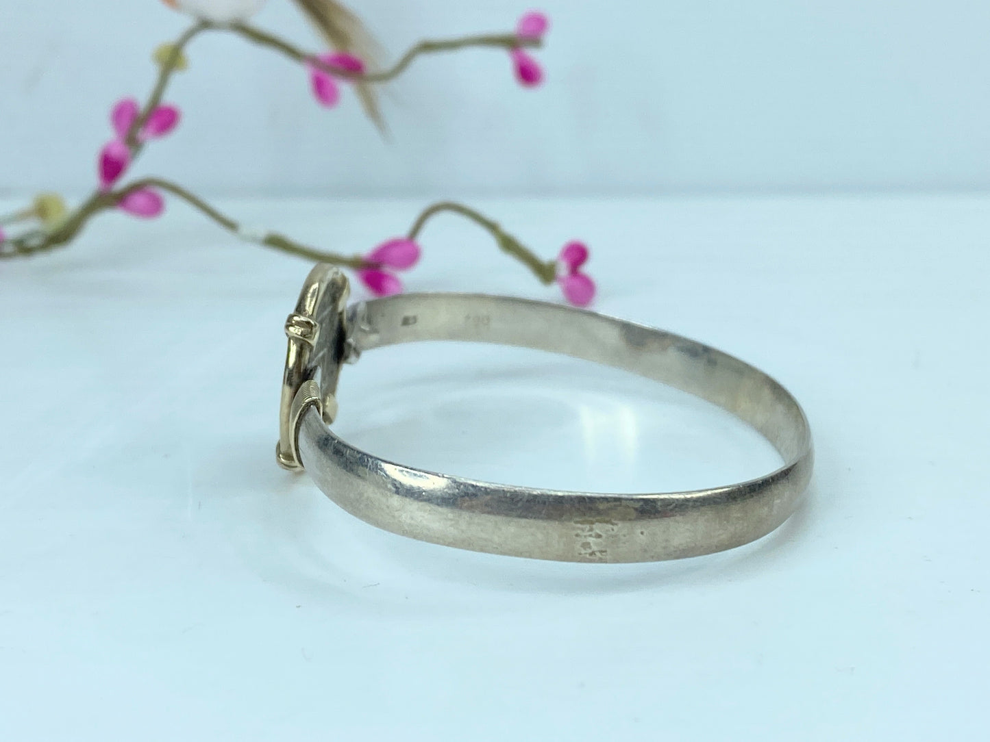 Atocha Treasure Coin Bracelet - Sterling Silver 14K Gold 8mm 7 Inch JR1051