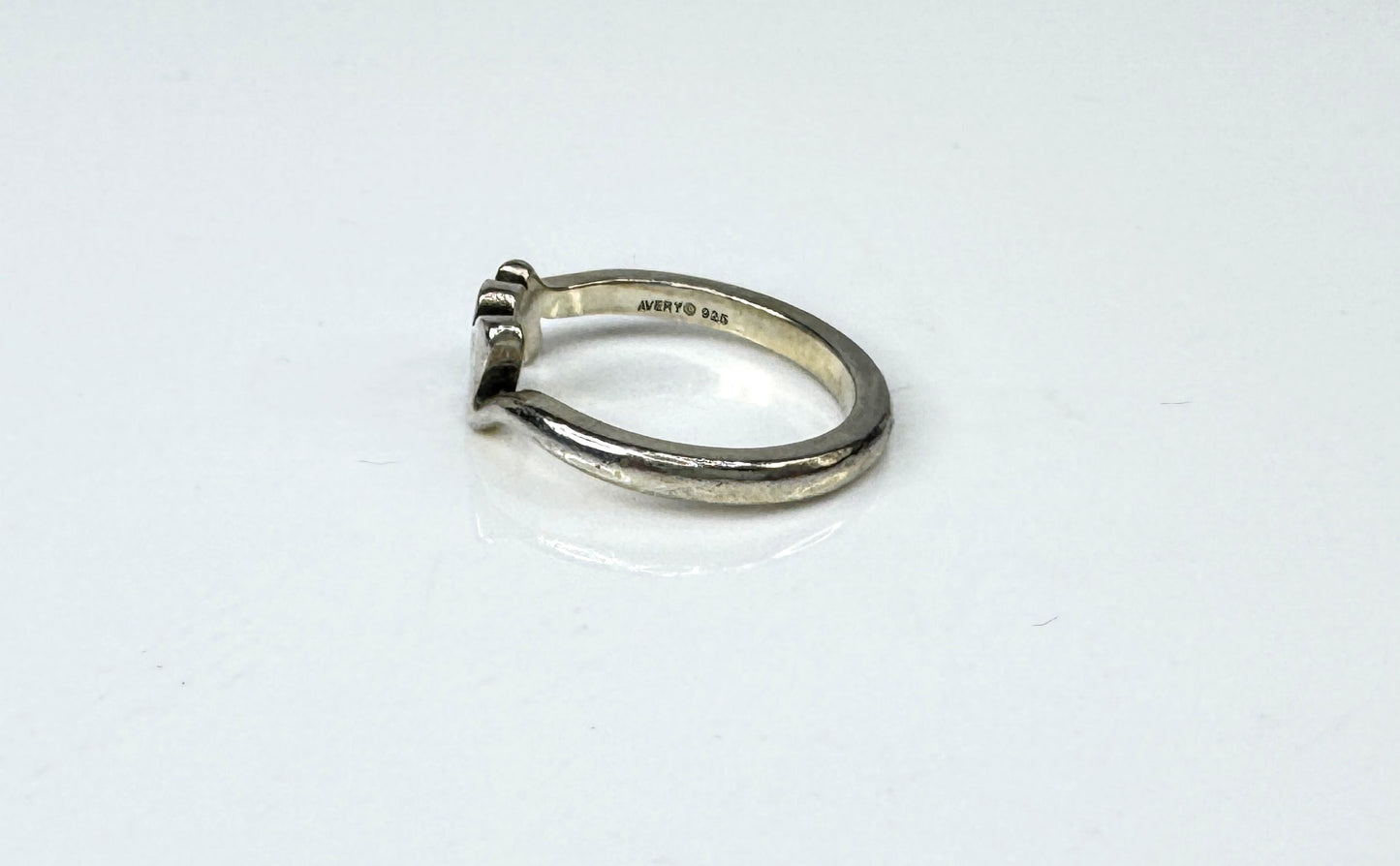 Vintage James Avery Sterling Silver Script Initial "M" Ring s6 2.7g JR1774
