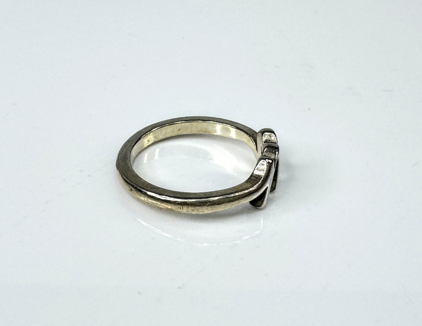 Vintage James Avery Sterling Silver Script Initial "M" Ring s6 2.7g JR1774