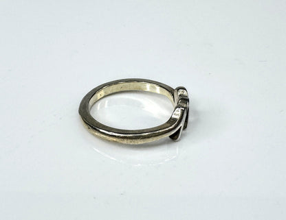 Vintage James Avery Sterling Silver Script Initial "M" Ring s6 2.7g JR1774