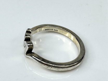 Vintage James Avery Sterling Silver Script Initial "M" Ring s6 2.7g JR1774