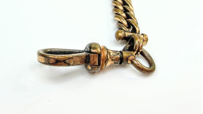 Antique Victorian Gorham G&MF Co Gold Filled Pocket Watch Chain 25.9g 14" SS337