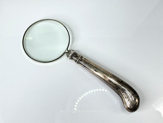 Vintage 1962 London Sterling Silver Handle Magnifying Glass Allen & Darwen SS431