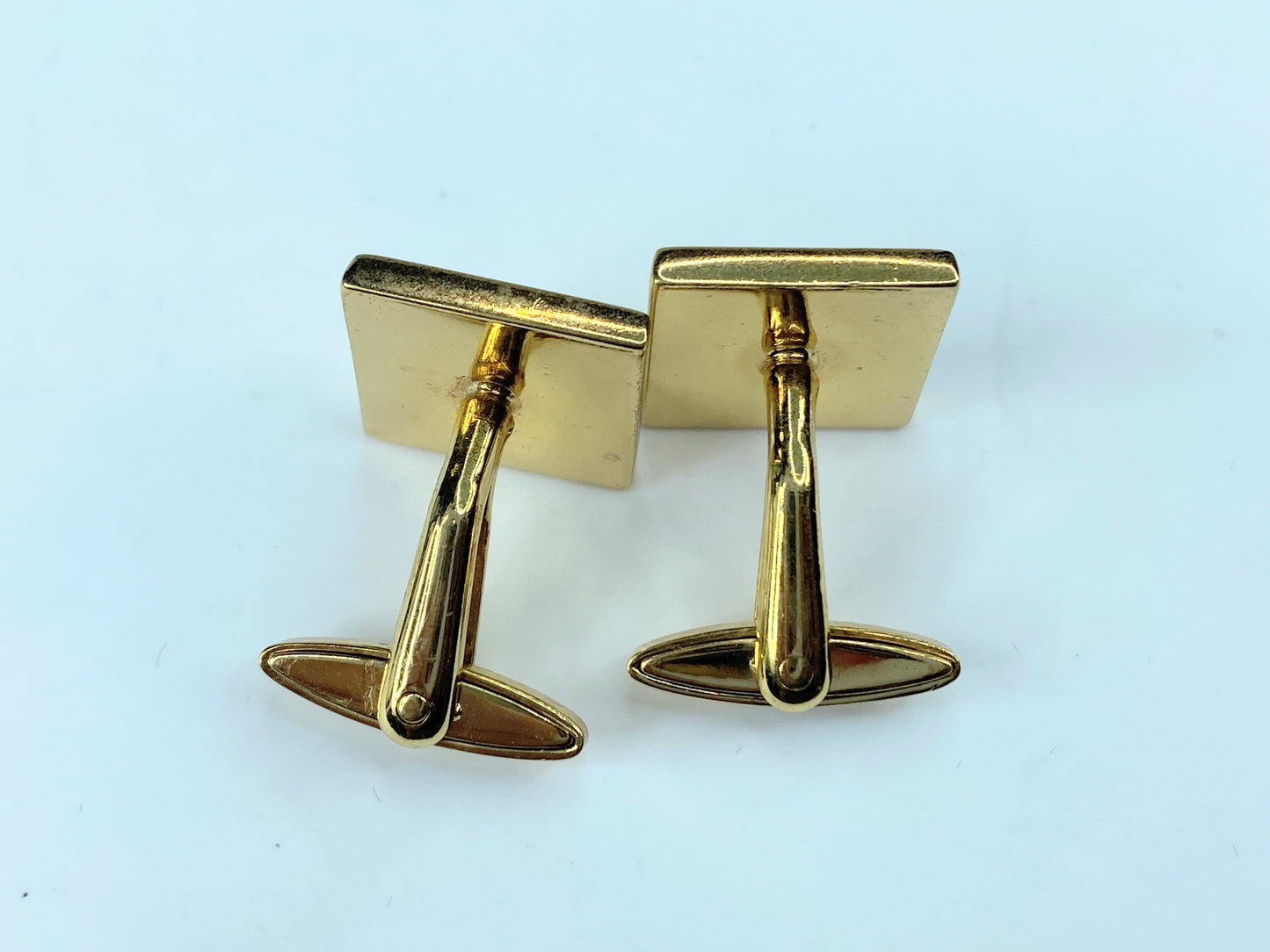 Charming Dior Square texture CD logo gold tone cufflink S122