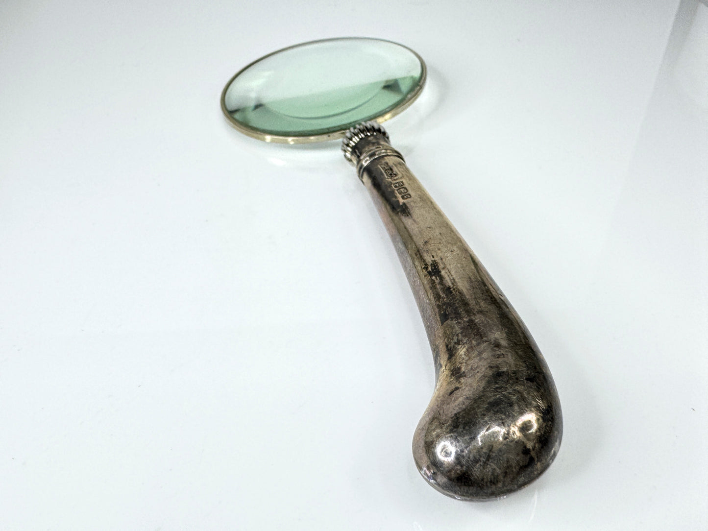 Vintage 1962 London Sterling Silver Handle Magnifying Glass Allen & Darwen SS431